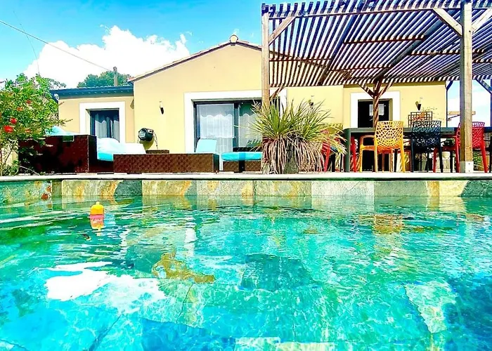Villa Avec Piscine Entre Terre Et Saint-Hilaire-de-Brethmas
